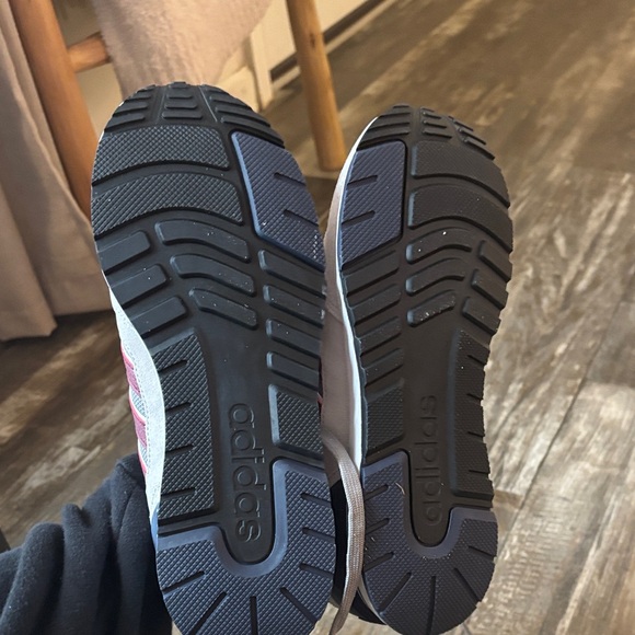 Adidas Men's Gray and Burgundy Sneakers - Picture 2 of 3